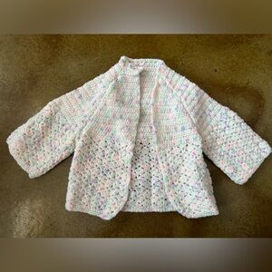 ✨5/$25✨ Handmade Cozy Multicolor Knit Kids Cardigan